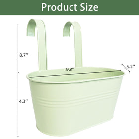 Joyfernal mint-green planter suits flowers, herbs, and succulents beautifully.
