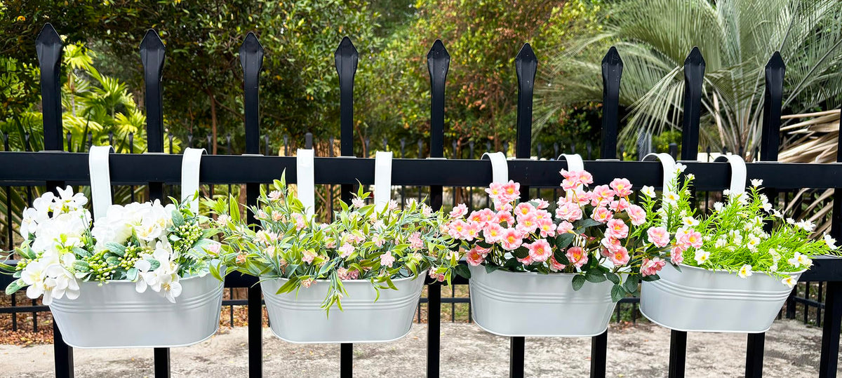 Joyfernal outdoor planter with rust-proof powder-coated finish