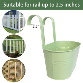 Joyfernal outdoor planter for patios, fences, and rails adds modern charm.