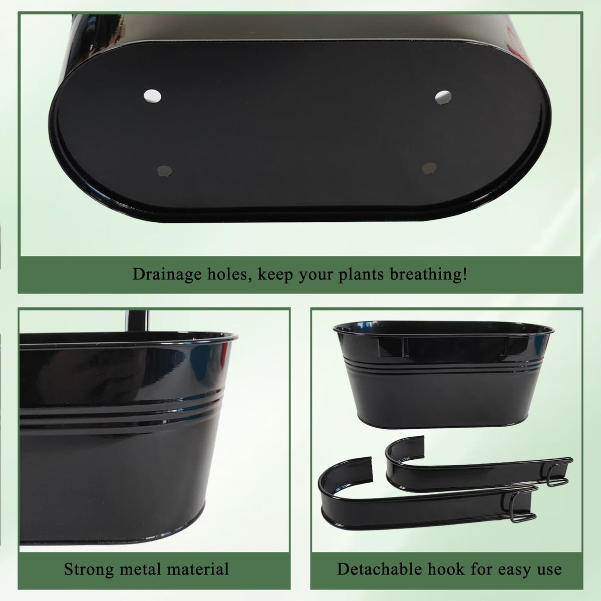 Joyfernal outdoor planter with drainage holes supports healthy plant moisture.