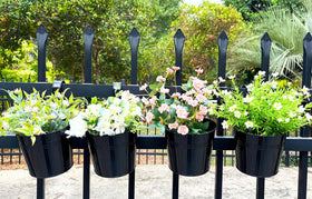 Joyfernal railing planter with detachable hook for tool-free hanging.