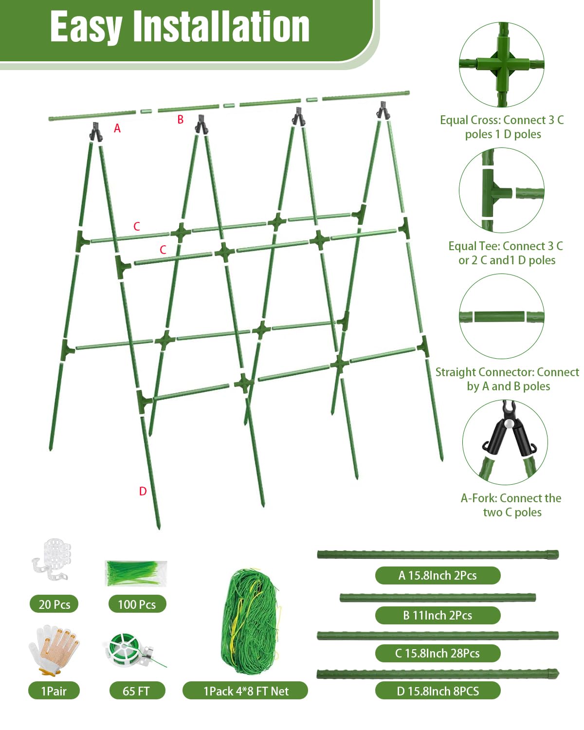 Joyhalo A-Frame kit ready to use straight from box for vertical gardening