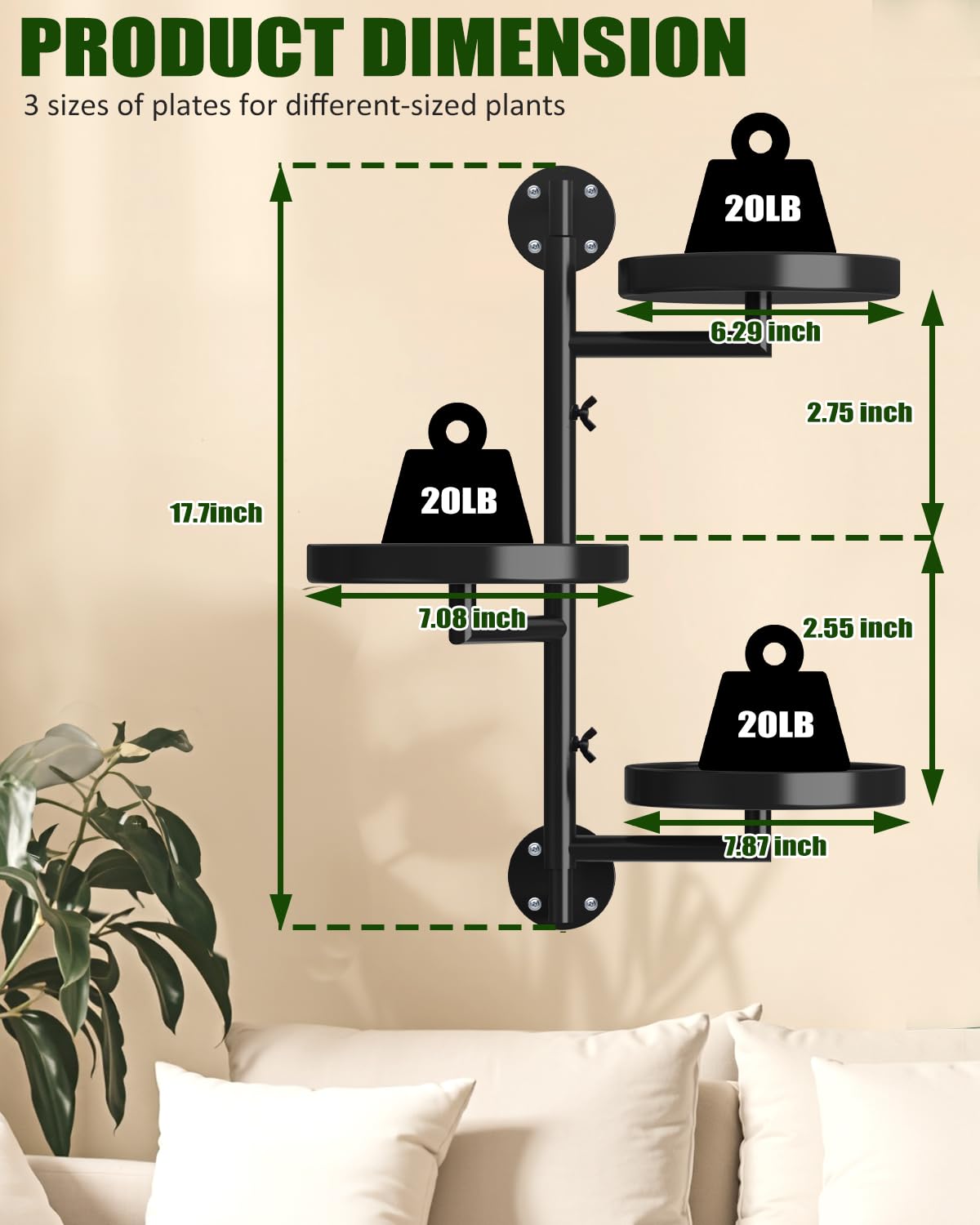 JoyHalo assembly parts pole trays: quick, screw-free installation with clear components.