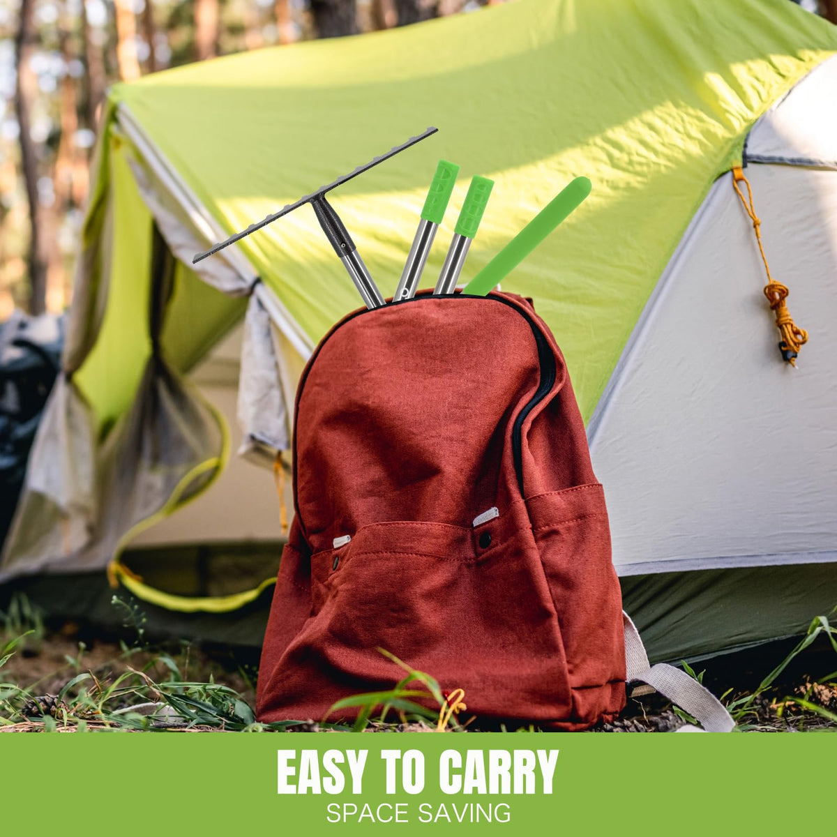 Joyhalo collapsible design fits in backpack for on-the-go cleanup