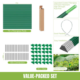 Joyhalo four-season protection setup for row covers and netting