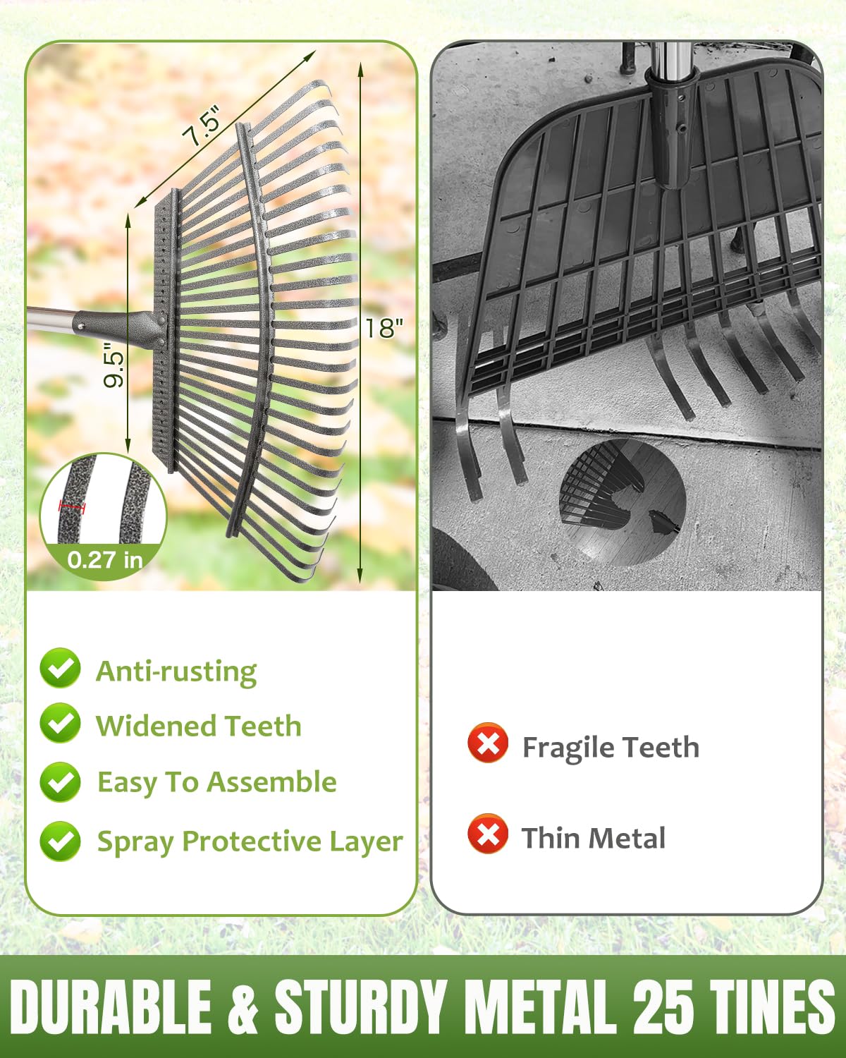 Joyhalo garden cleanup set for organized storage and easy access.