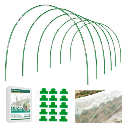 JoyHalo garden hoops assembly: sturdy support for raised beds.