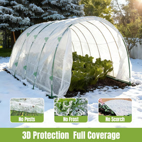 JoyHalo fiberglass garden hoops provide sturdy frame for row covers
