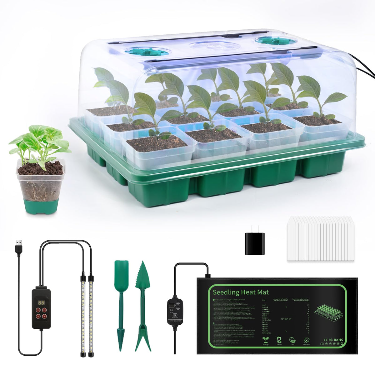 Joyhalo graphene heating mat close-up delivering even warmth for germination