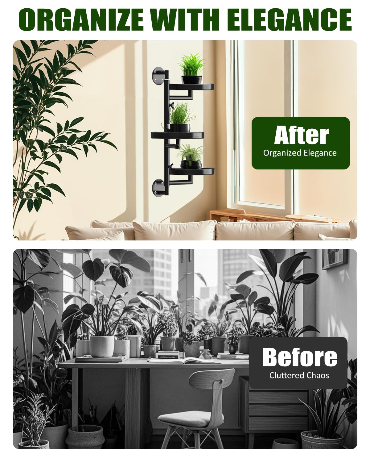 JoyHalo indoor outdoor use: versatile black metal design complements any decor.