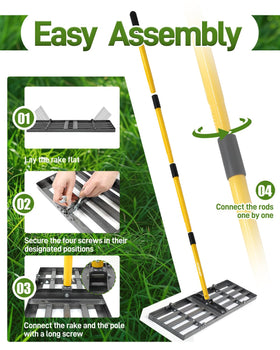 Joyhalo lawn leveler with easy assembly enables quick setup.