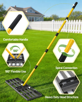 Joyhalo stainless steel construction resists rust for outdoor yard work.