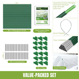 JoyHalo raised-bed coverage keeps vegetables warmer and protected during winter