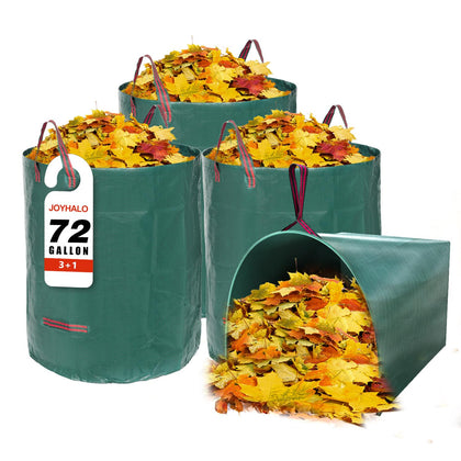 Joyhalo 72-gallon yard bag setup for large debris collection