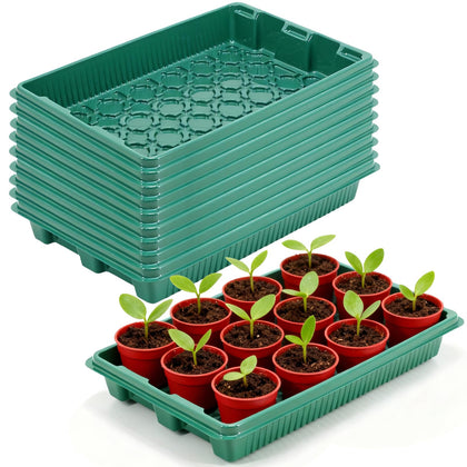 Joyhalo seed starter trays with no drain holes for mess-free seed starting.