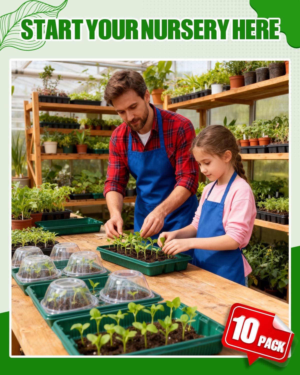 Joyhalo 14.76 by 9.65 inch trays fit standard growing systems.