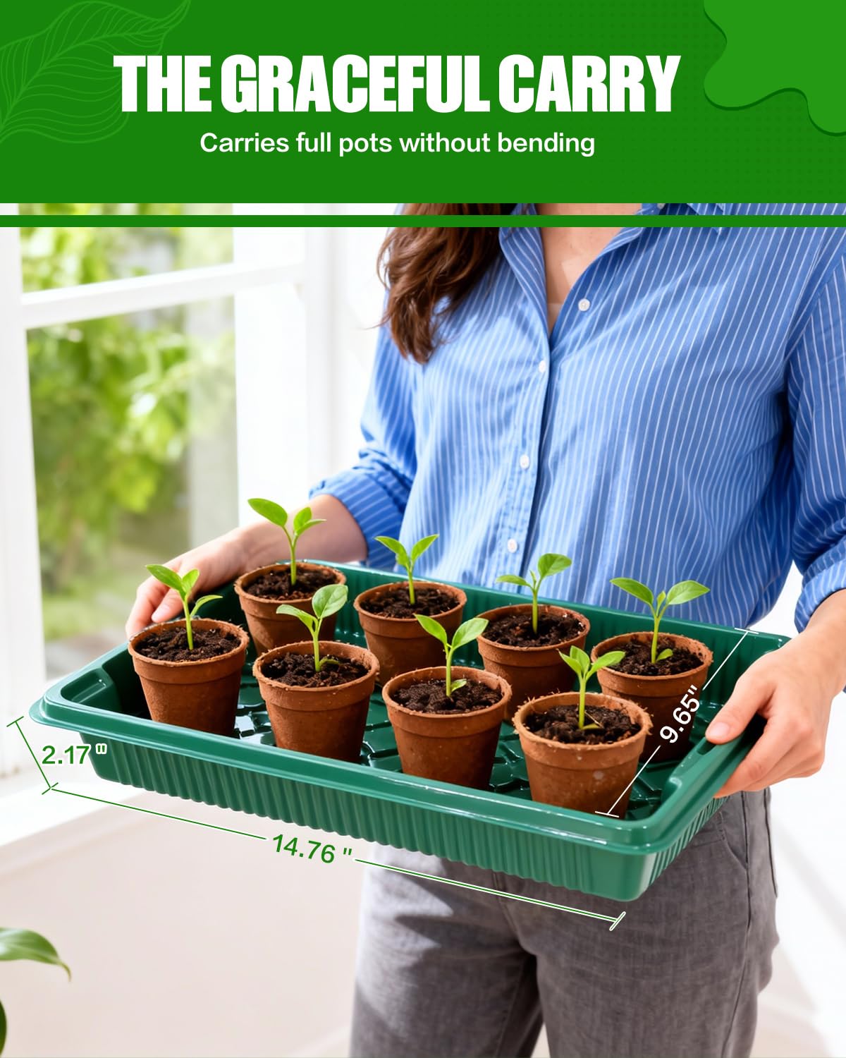 Joyhalo thickened plastic ensures durable reuse across seasons.