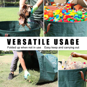 Joyhalo versatile bags for leaves, weeds, compost and camping trash