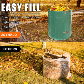 Joyhalo yard bags, detachable hoop open for easy fill