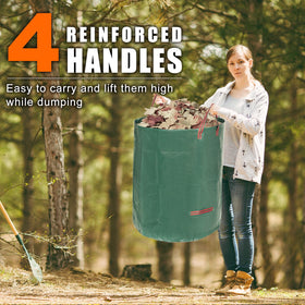 Joyhalo four-handle yard bags enable effortless carrying and dumping
