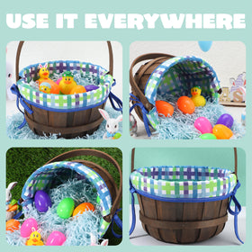 JOYIN Easter Basket filled with eggs and treats for display and gifting