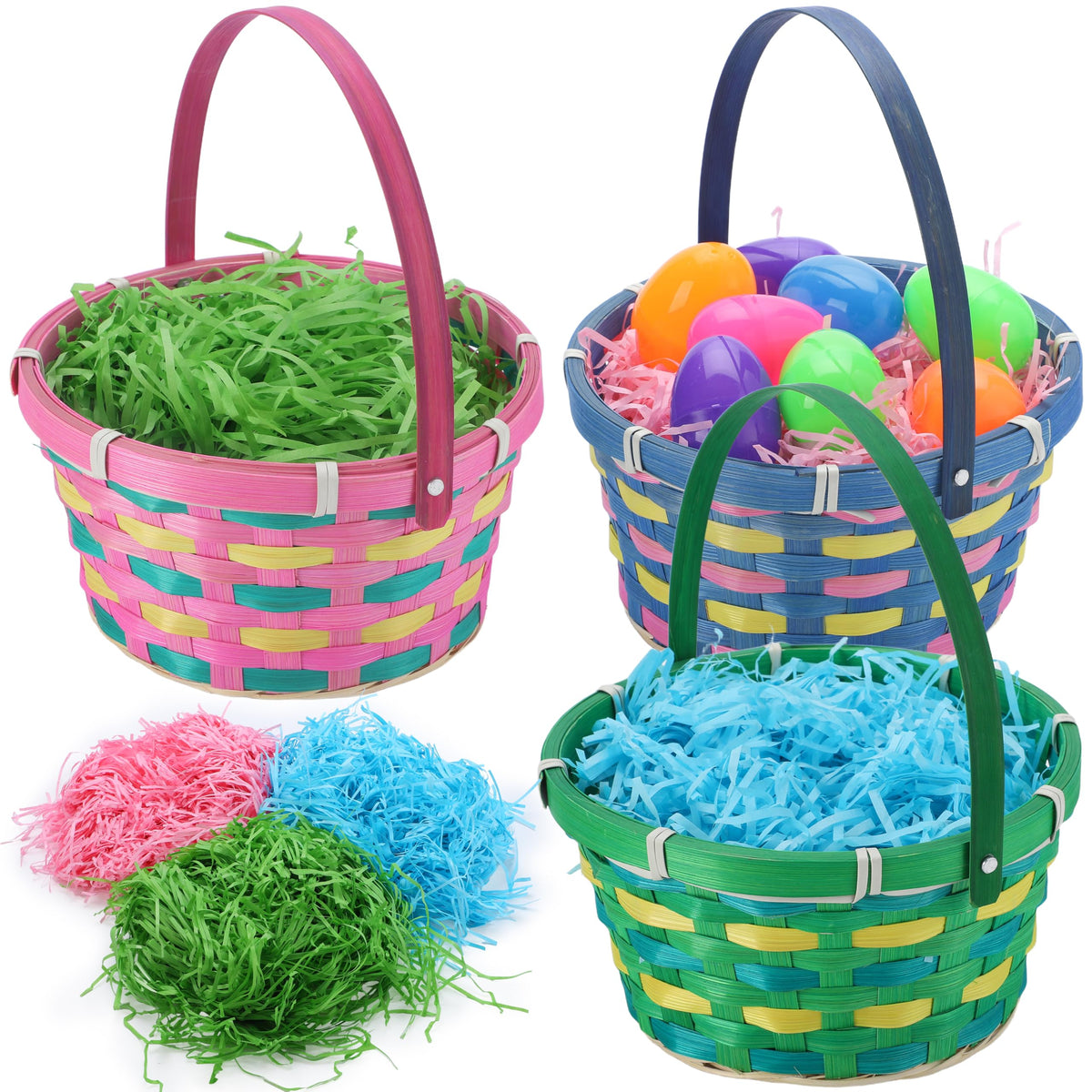 The JOYIN Easter basket packaging and setup are ready for events.