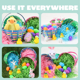 The JOYIN Easter basket with handle is easy to carry during hunts.