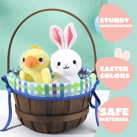 JOYIN Wooden Easter basket design featuring durable wood and classic look