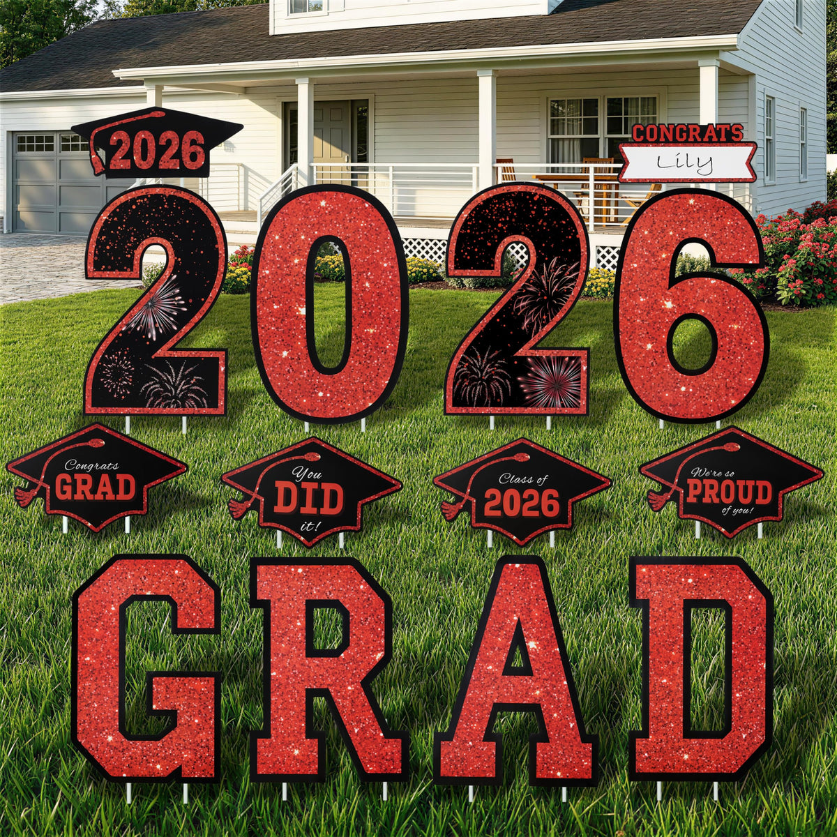 JOYIN yard sign photo prop for memorable graduation moments