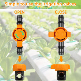 JoyPRO cross connectors enable complex irrigation layouts.