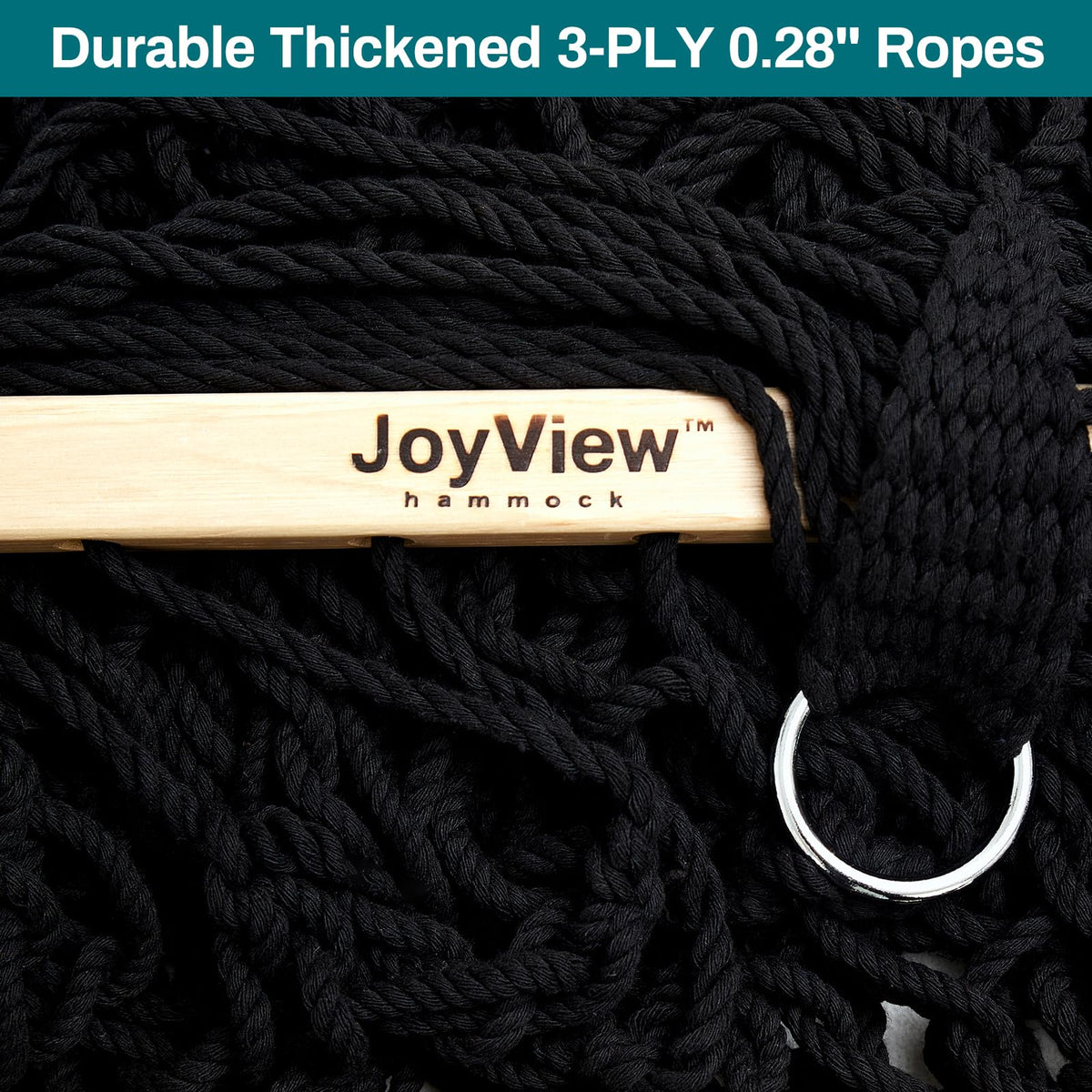 JoyView easy setup with chains, hooks, and tree hooks for quick hanging