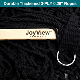 JoyView easy setup with chains, hooks, and tree hooks for quick hanging