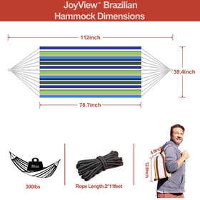 JoyView hammock carry bag shows portability for camping or travel.