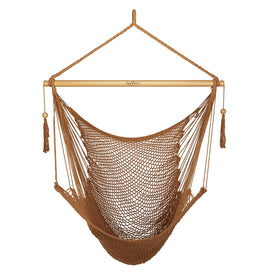 JoyView Hammock Chair with wooden spreader bar provides sturdy outdoor support