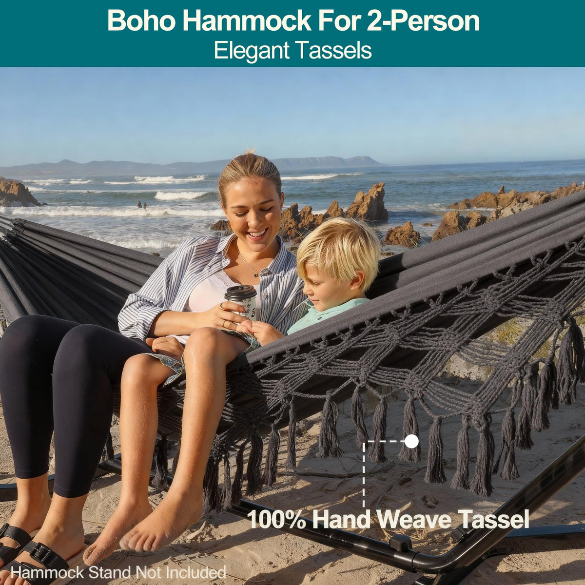 JoyView hammock tassels close-up highlighting elegant detailing