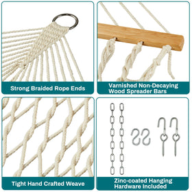 JoyView included steel chains and hooks enable quick setup.