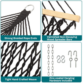 JoyView poly-cotton ropes provide breathable, durable comfort outdoors