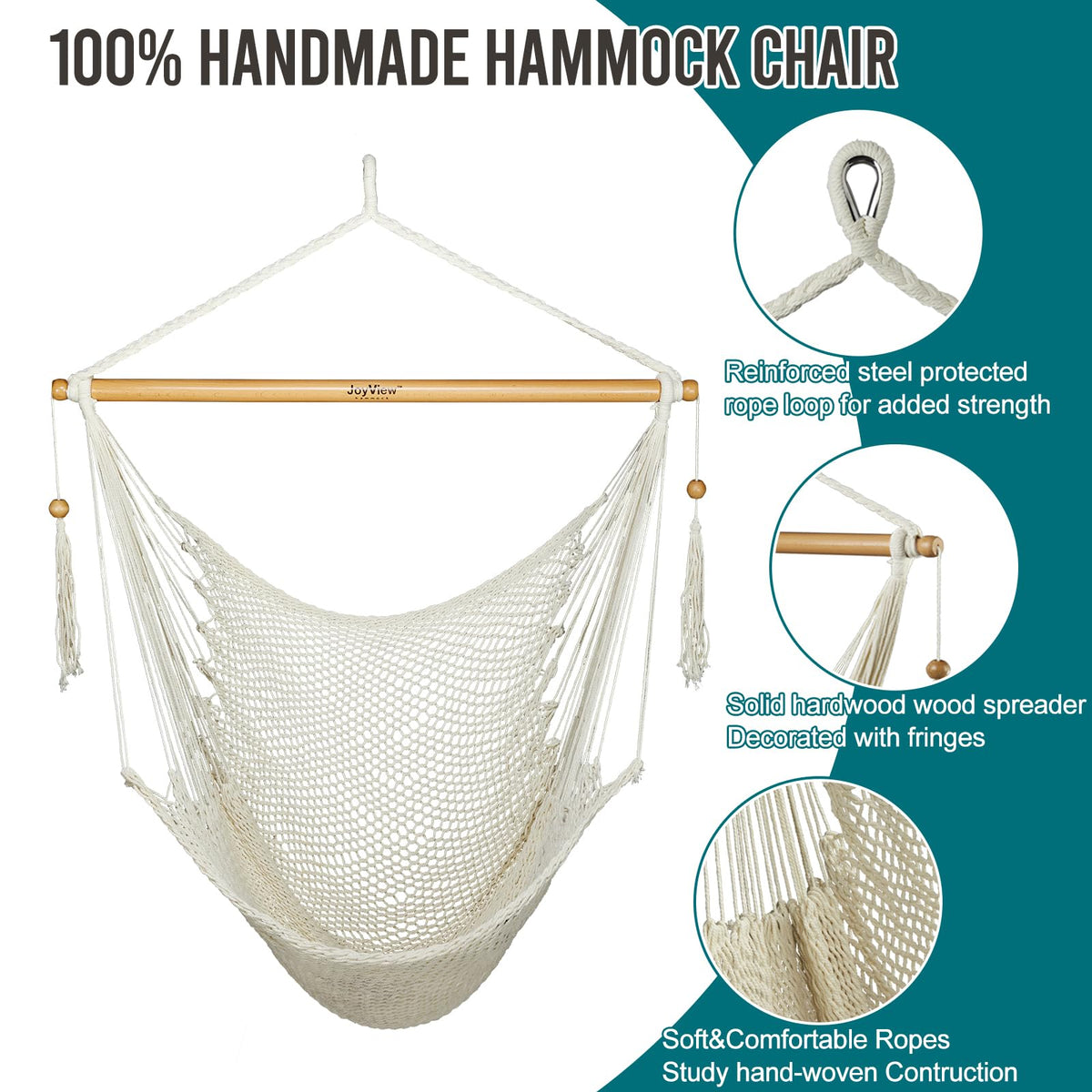 JoyView soft cotton-polyester rope texture for breathable comfort
