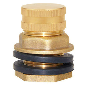 Joywayus brass bulkhead fitting with gasket for leak-free garden connections.