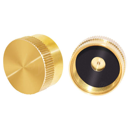 Joywayus brass cap on a 1 lb tank for secure, airtight seal