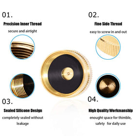 Joywayus brass caps reduce waste and propane loss during daily use.
