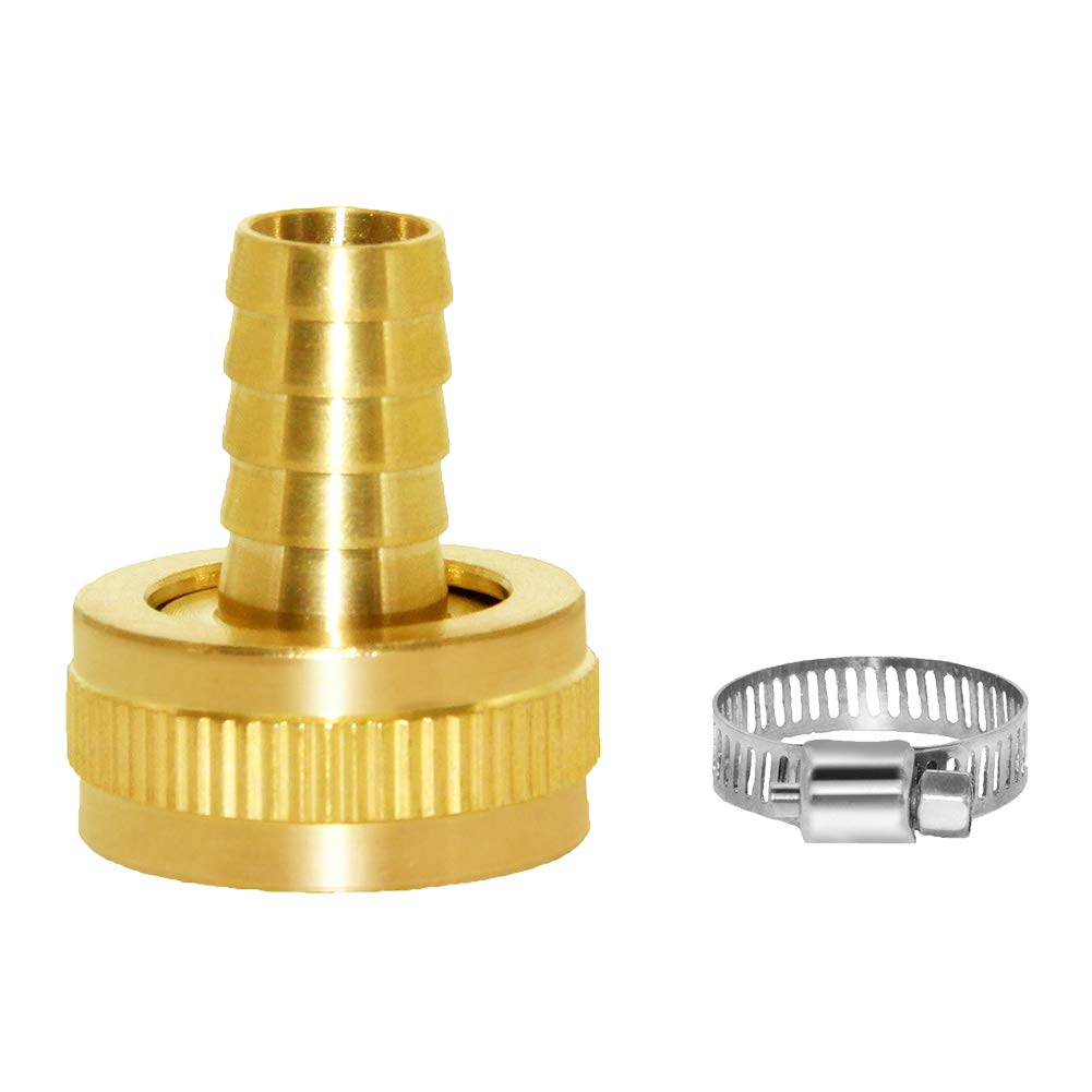 Joywayus brass hose connector swivel close-up for leak-free irrigation.