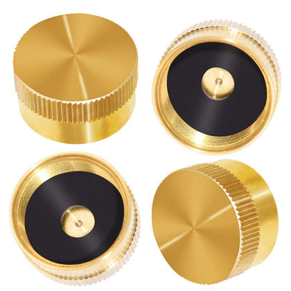Joywayus brass refill cap for 1lb propane bottle preserves threads and seals securely.
