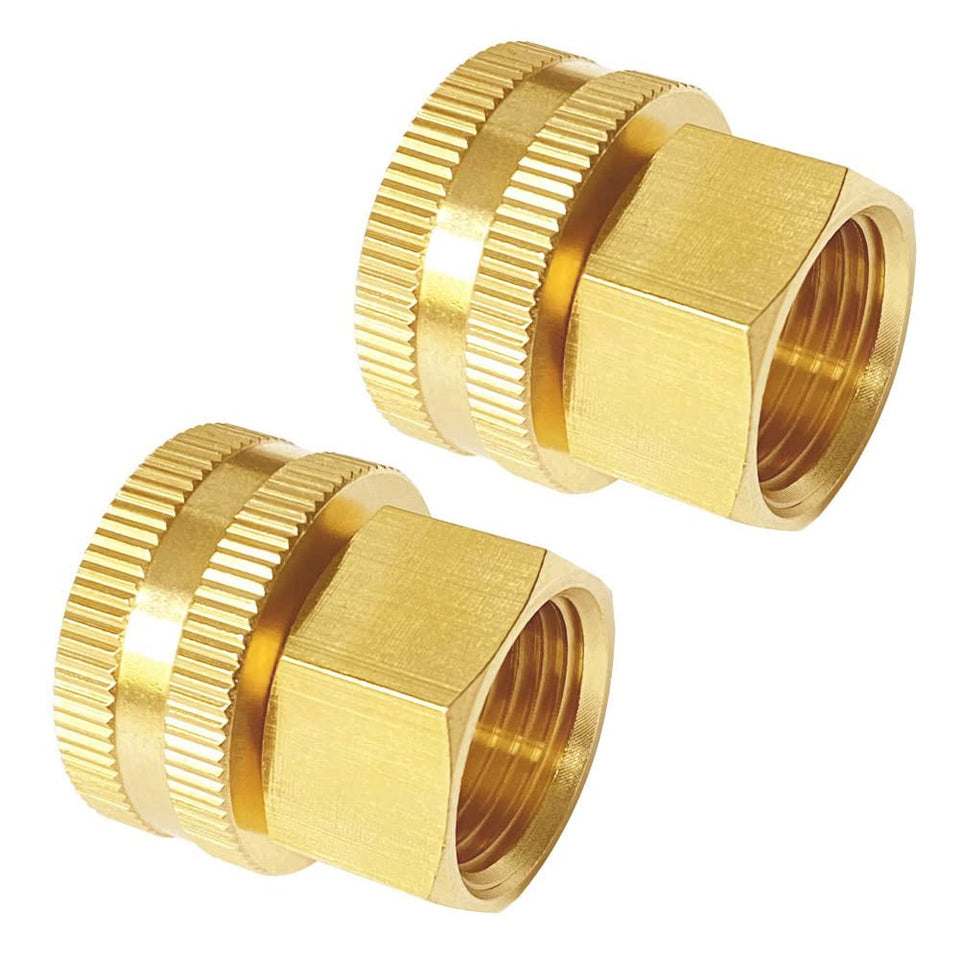 Joywayus brass swivel pipe fitting with rotatable connection for easy hose setup