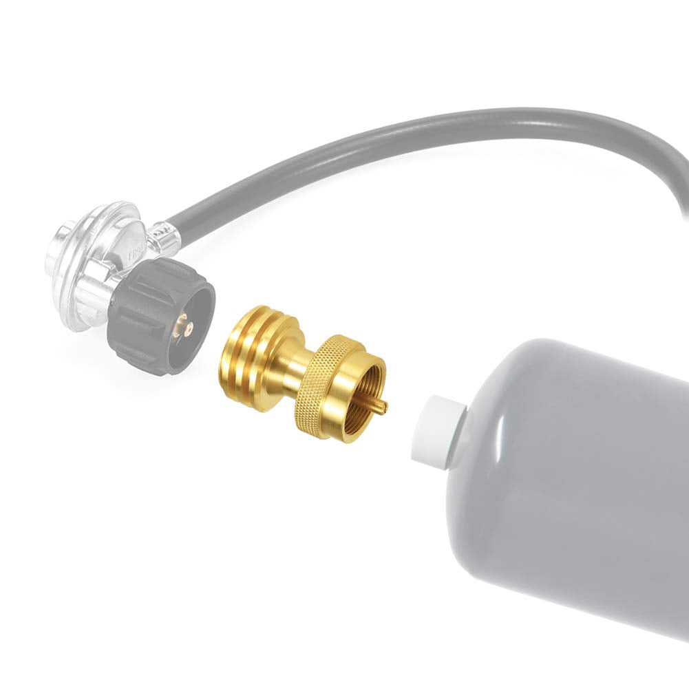 Joywayus saver adapter close-up highlighting solid brass construction