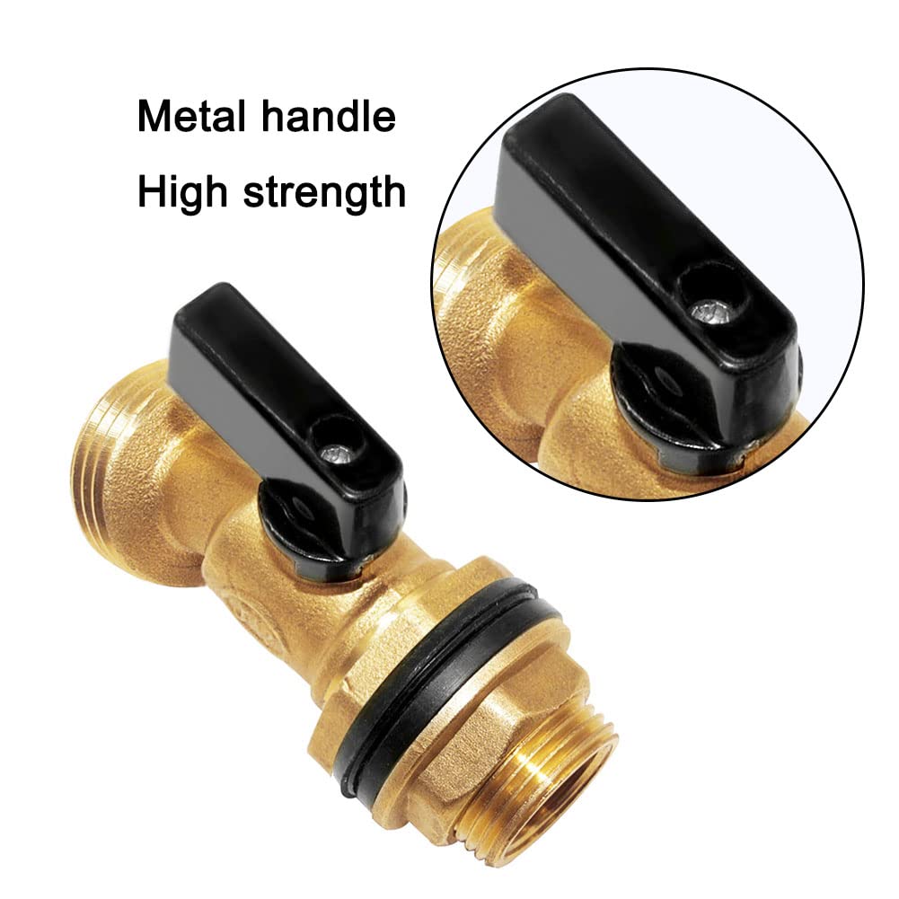 Joywayus brass spigot mounted on barrel for easy outdoor watering.