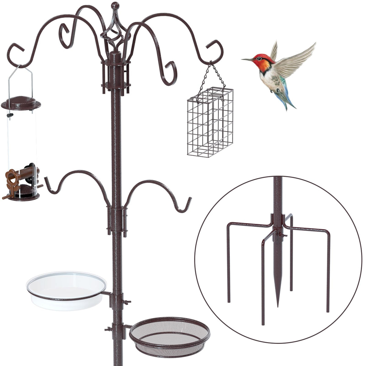 Seed tray and mesh basket included with JOYWINK station for ready use