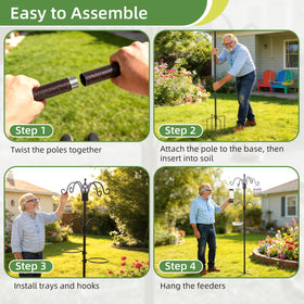 Weather-ready JOYWINK bird feeding station for year-round viewing