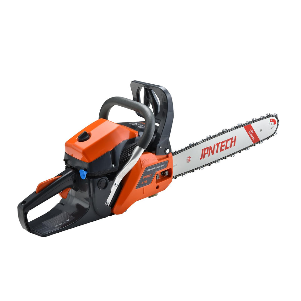 JPNTECH 60cc gas chainsaw with a 20-inch bar for efficient firewood cutting