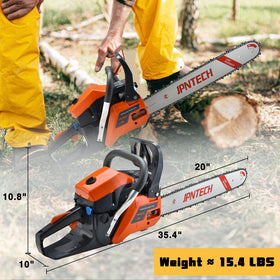 JPNTECH automatic lubrication keeps chain and bar moving smoothly